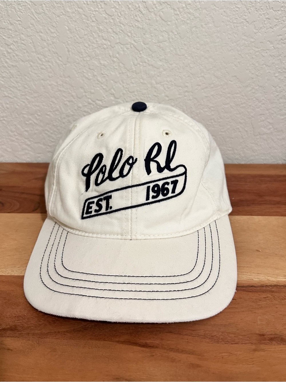 Vintage Polo by Ralph Lauren Men’s White Baseball Cap Hat